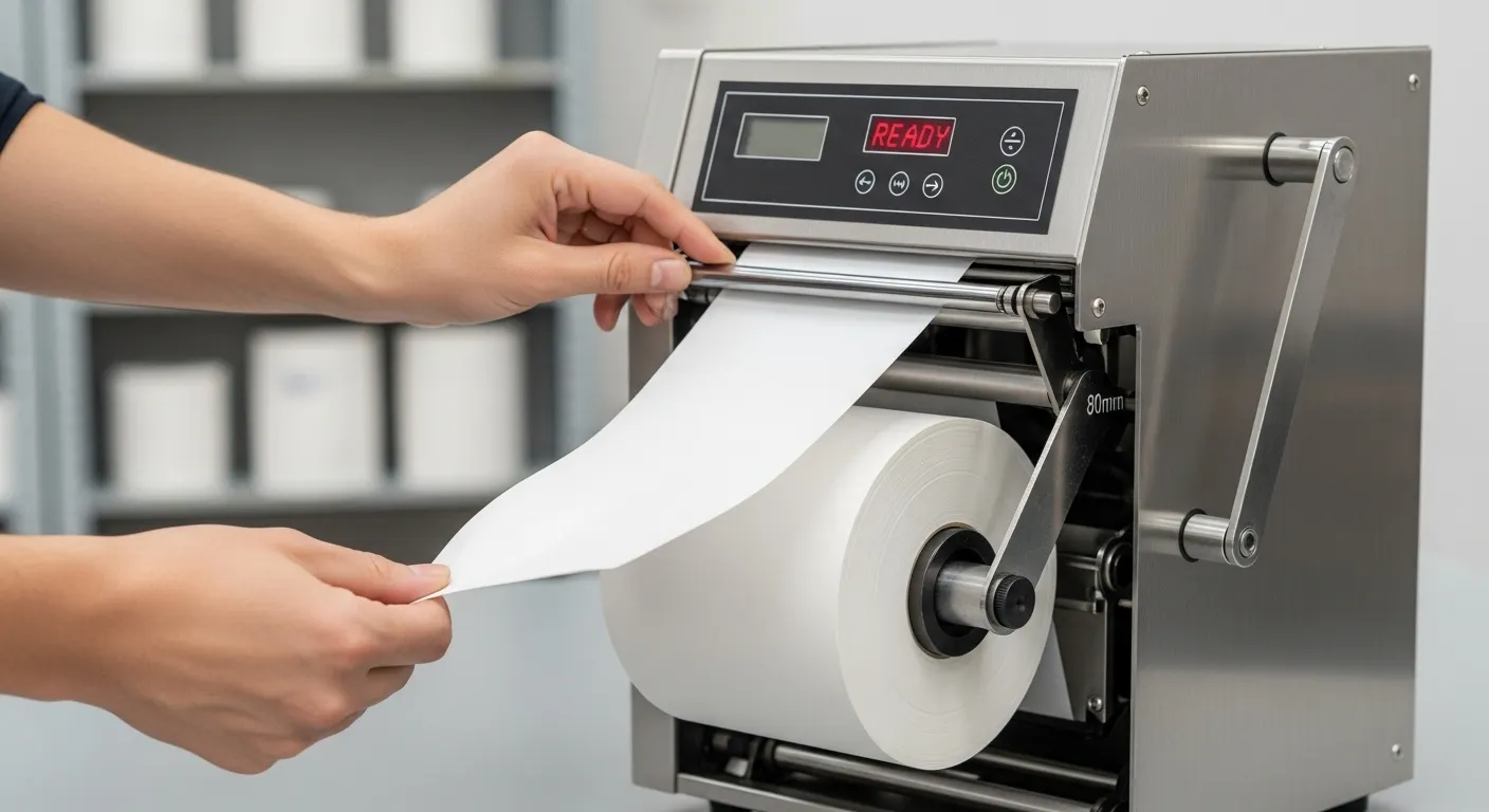 distributore di rotoli di carta termica